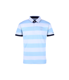 Polo MC James Racing 1882Sky Blue White