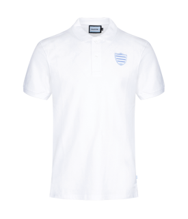 Polo MC Homme Percy Blanc Racing 92