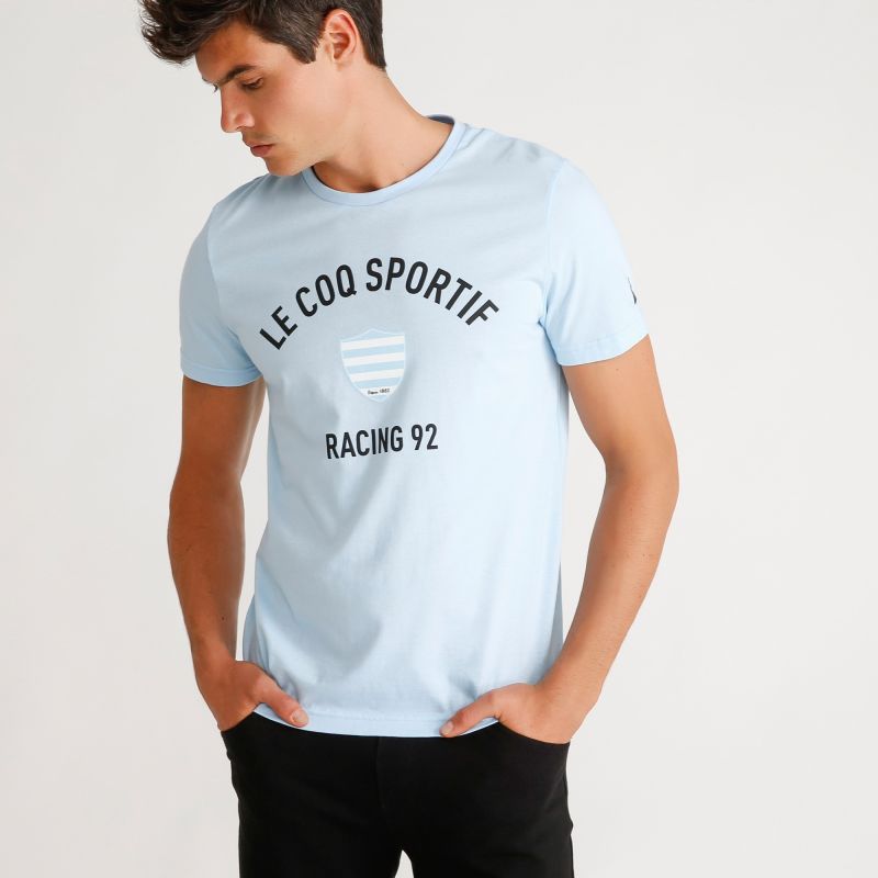 tee shirt coq sportif homme bleu