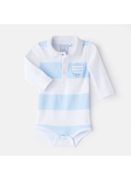 Body MC Polo Racing 92 Ciel et Blanc