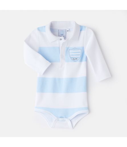 Body MC Polo Racing 92 Ciel et Blanc