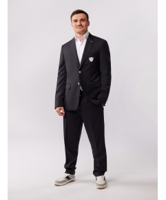 Pantalon en laine bleu marine Eden Park x Racing 92