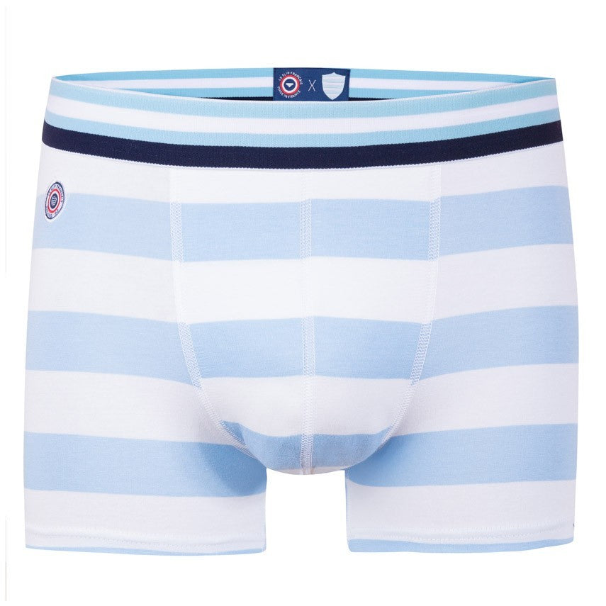 BOXER RAYE BLANC CIEL R92