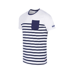 T-Shirt MC Marinière Rayé Blanc Marine