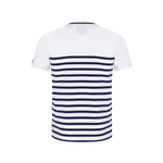 T-Shirt MC Marinière Rayé Blanc Marine