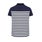 Polo MC Marinière Rayé Ciel Marine