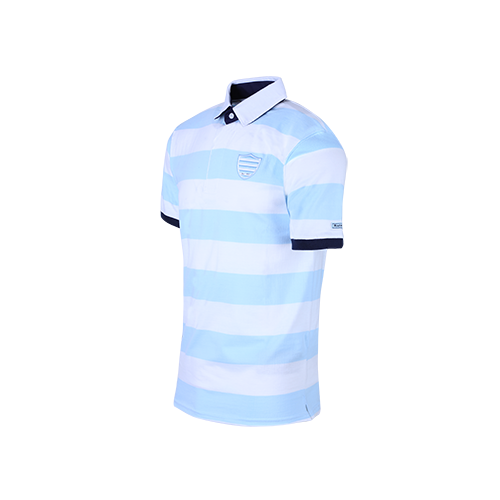 Polo MC James Racing 1882Sky Blue White