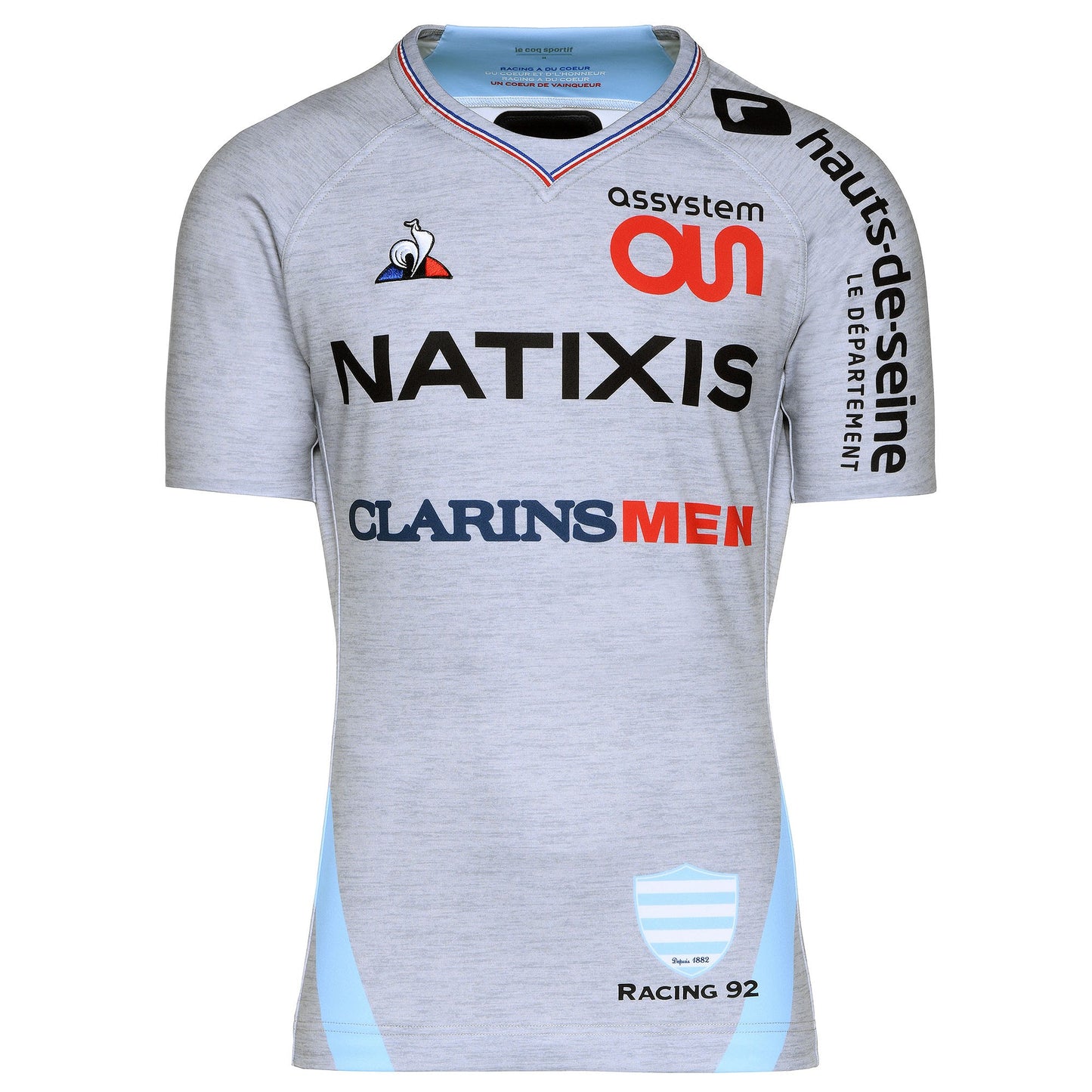 Maillot Pro M gris chiné clair 18-19 RACING 92
