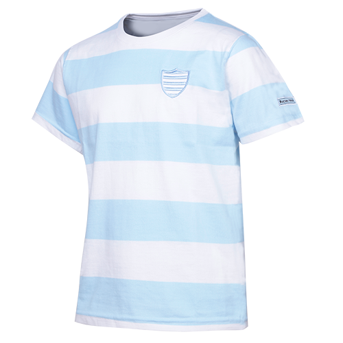 T-Shirt MC ciel et blanc Kid Racing 92