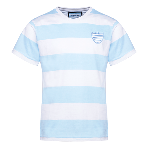 T-Shirt MC ciel et blanc Kid Racing 92
