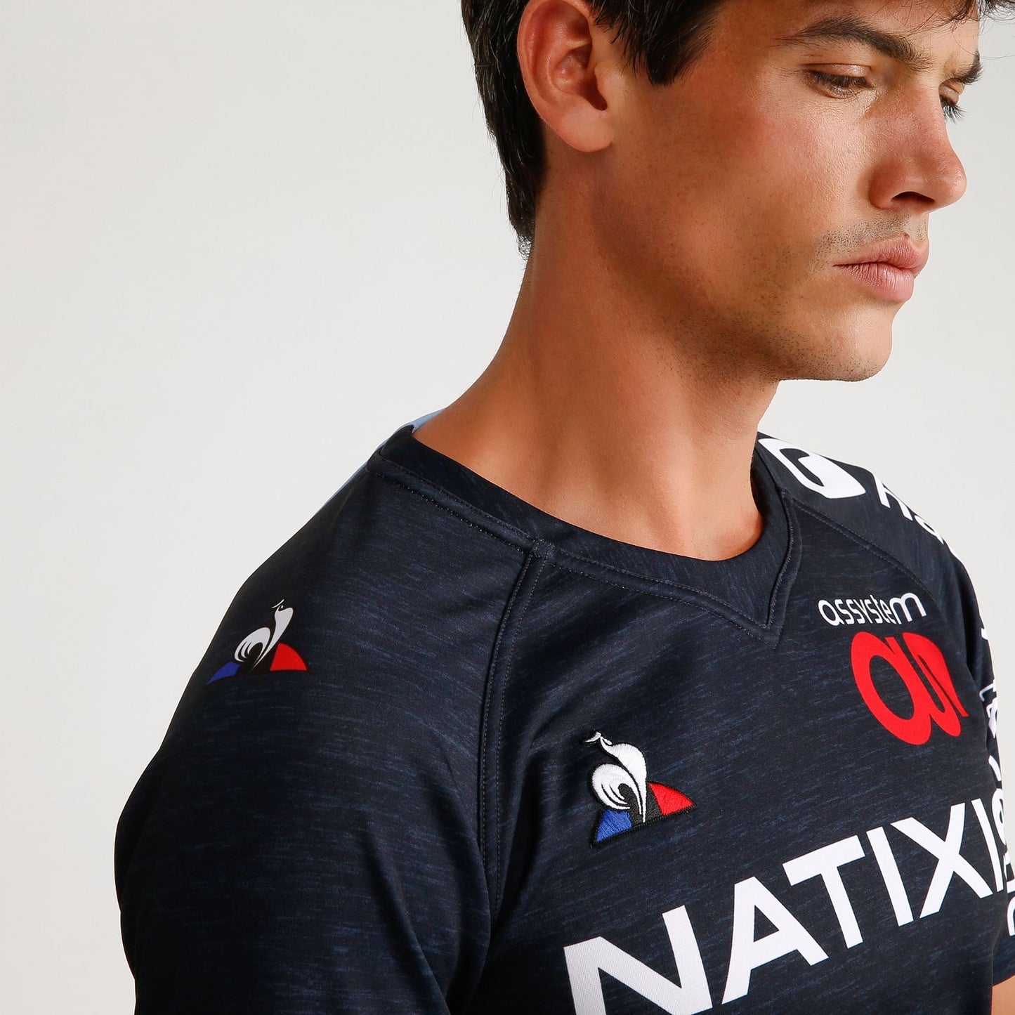 Maillot pro marine homme 19-20 Racing 92 x Le Coq Sportif