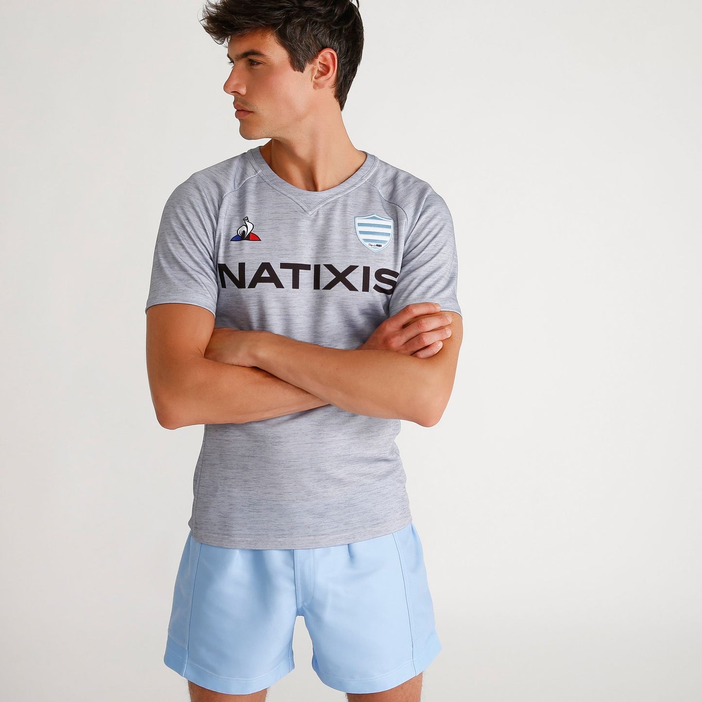 Maillot extérieur gris homme 19-20 Racing 92 x Le Coq Sportif