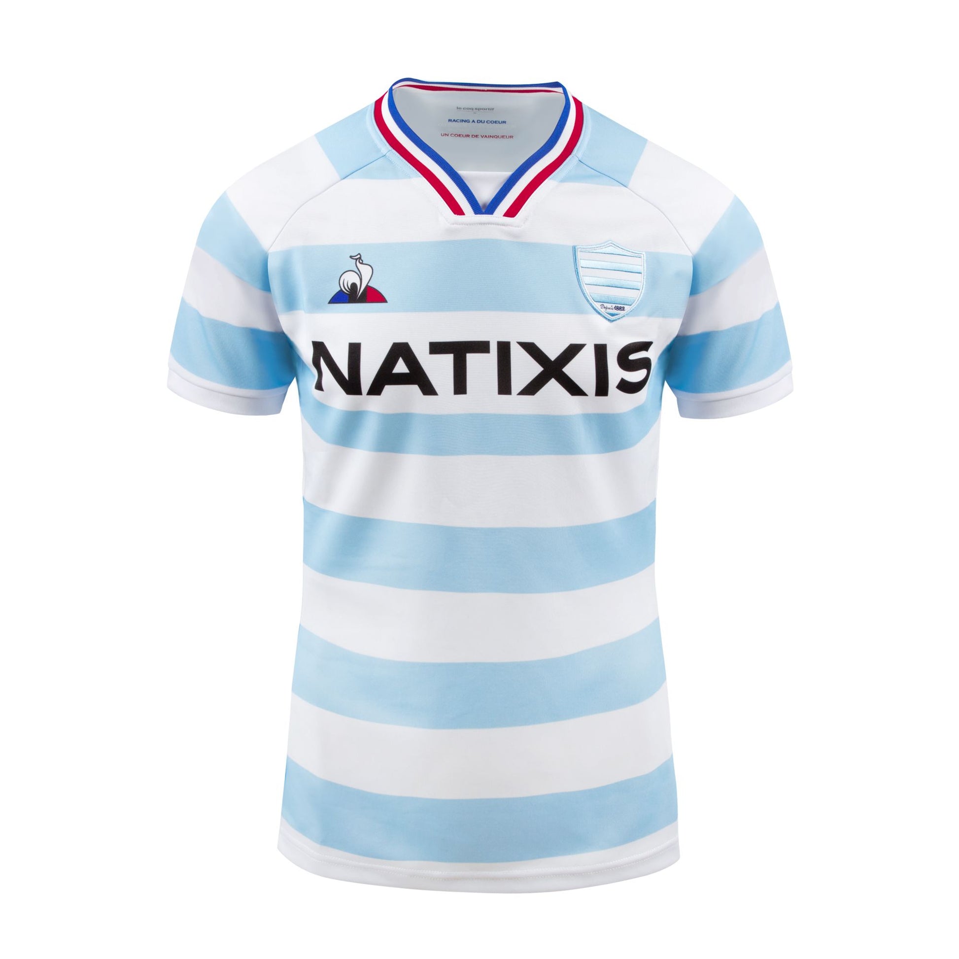 Maillot replica homme ciel et blanc Racing 92 x Le Coq Sportif 20-21