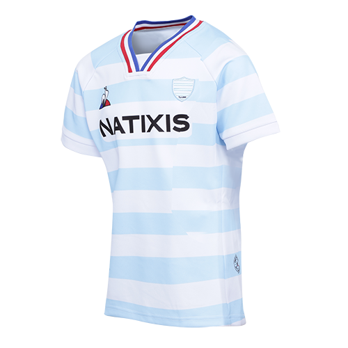 Maillot replica enfant ciel et blanc Racing 92 x Le Coq Sportif 20-21