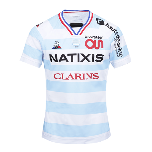 Maillot Pro 20-21 homme ciel et blanc Racing 92 x Le Coq Sportif